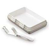 Pampered Chef Coating Trays (Set of 3) Plus Tool for Dipping