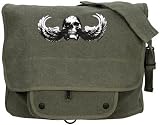 9358 OD Vintage Paratrooper Bag With Parawing Print