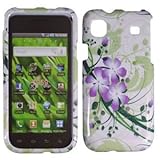 Hard Green Purple Flowers Case Cover Faceplate Protector for Samsung Vibran ....