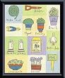 Art Poster Metal Framed Print - Garden/herb I - Artist: Lorraine Cook- Poster Size: 10 X 8
