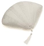 IMAGE OF Natori 11 by 15 Fan Decorative Pillow, White