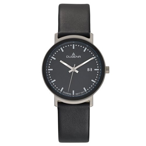 DUGENA DESIGN Herrenuhr Quarzuhr mit Lederband  4460363 Preisvergleich