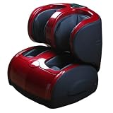 Air Pressure Leg, Foot, Ankle, and Calf Massager (Red/Black)