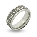 True Love Waits Stainless Steel Purity Ring