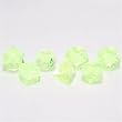 GameScience: Polyhedral 7-Die Set - Translucent / Gem Un-Inked Precision Edge Dice - Peridot (Laser Yellow)