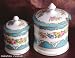 Kitchen & Housewares : Crown Staffordshire Tunis Blue F15793 3 Inch Mustard Pot