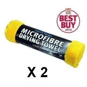 2 Packs of Kent Micro Fibre Extra Large Drying Towel For Car/Bike/Motorhome & Caravans Auto Express Best Buy 2010.