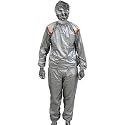 Sauna suit Running Weight Loss Exercise Sweat Suits Gray Large