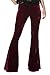 Women's Vintage 70s Glam Rock and Roll Indie Wide Leg Flared Bell Bottom Pants
