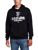 NFL Men's Oakland Raiders Critical Victory V Long Sleeve Hooded Fleece Pullover (Black, X-Large)