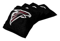 NFL Atlanta Falcons Regulation Duckcloth Bean Bags (4 Pack), 16 oz, Black
