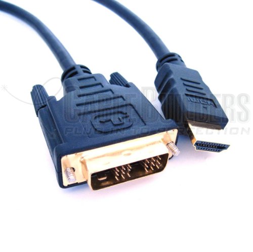 Cable Builders 6FT HDMI to DVI Cable HDMI 19P Male to DVI-D Single-Link 18+1 Male Cheap Sale