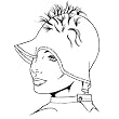 Glamour Tipping Cap Wide Brim with Hook