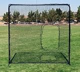 Square Protective Screen with Softball Pitchers Net