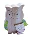 Handmade Artisan Organic Wood Decorative Toy Puzzle - Owl Family II (Hand-pai...