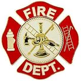 Fire Dept Car  Truck Grille Badge Emblem (3-1 16) by EagleEmblems