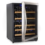 NFINITY 50 Dual Zone Wine Cellar -Right Hinged Glass Door with Stainless Steel