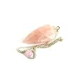 Rose Quartz Crystal Gemstone Pendulum, Metaphysical Dowsing Tool