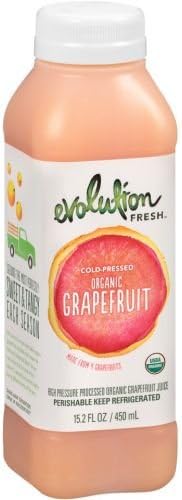 Evolution Fresh Organic Grapefruit Juice, 15.2 Fluid Ounce -- 6 per case.