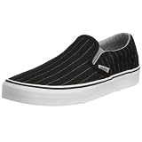 Vans Unisex Classic Slip-on (Crespi) black pinstripe VEX53V9 8 UK