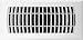 Accord APFRWHL410 Plastic Floor Register with Louvered Design, 4-Inch x 10-Inch, White Finish