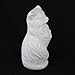 White Kitty-Cat Money Bank: Large Blow-Mold - Classic Retro Design