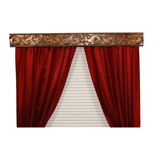 BCL Drapery Hardware 82AVAG Curtain Rod Valance, Acanthus Vine on Handcrafted Solid Steel... by BCL Drapery Hardware