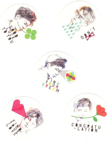 Shiny / SHINee / DREAM GIRL NEW Temin (TAEMIN), Jong Hyun (JONGHYUN), Onew (ONEW), Min-ho (MINHO), key (KEY) / DREAM GIRL NEW official sticker set / made in Korea (japan import)