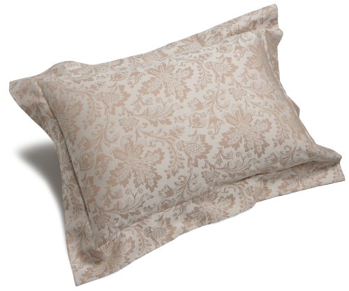 Pinzon Fleur Jacquard King Sham, Taupe/Cream