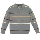 striped polo sweater