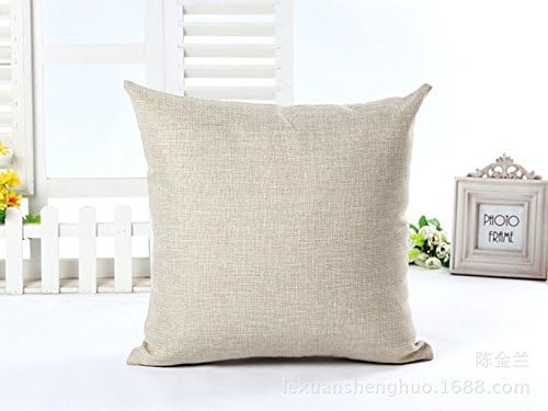 18'inches Cotton Linen Square Throw Pillow Case Cushion Cover for Sofa Lovely Little Dog