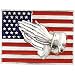 Sterling Silver Flag with Praying Hands Lapel Pin
