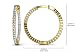 18k Yellow-Gold, Single Row Inside Out Diamond Hoop Earring Medium, 1.08 ct. (Color: GH, Clarity: VS) 18k Yellow-Gold, Single Row Inside Out Diamond Hoop Earring Medium, 1.08 ct. (Color: GH, Clarity: VS)