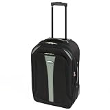 Cabin Approved Lightweight Suitcase (Black/Silver)