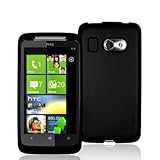 Black Rubberized Snap-On Hard Skin Case Cover for HTC Surround T8788 Phone  ....