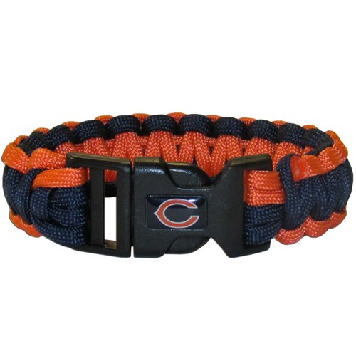 Chicago Bears NFL Survival Paracord Bracelet Large Authentic Football Team