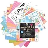 Diecuts with A View 8 Inch by 8 Inch Die Cuts with A View Scrapbook Kit In A Stack, All Occasion