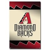 (22x34) Arizona Diamondbacks (Logo, Border) Sports Poster Print