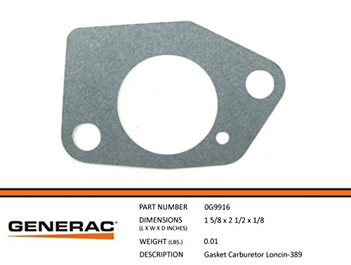 Generac - GASKET CARBURETOR LONCIN-389