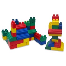 Edushape Mini Edu Soft and Flexible Blocks, Set of 52