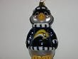 BUFFALO SABRES 5 1/2" tall and 3" wide Blown Glass Penguin CHRISTMAS ORNAMENT