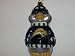 BUFFALO SABRES 5 1/2" tall and 3" wide Blown Glass Penguin CHRISTMAS ORNAMENT