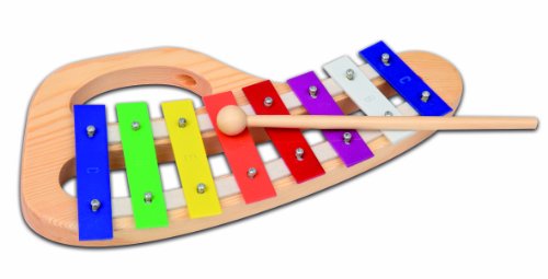 BONTEMPI XMW 8 - Metallophone mit Holzstruktur, 8 Metallpl&auml;ttchen, 32cm