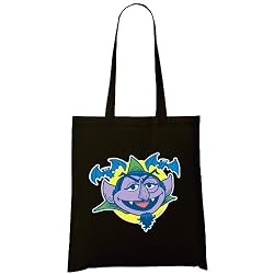 41O0KvJ7VkL. SL250  Sesame Street The Count Head Organic Fashion Tote, Black