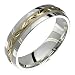 Feuille - Stunning Two Tone Comfort Fit Wedding Band for Him & Her! Custom Made! Choose your Size.