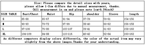 FsJoy Women's Casual Autumn Winter Flower Printing Long Sleeve Dress