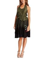 Desigual Vestido (Verde / Negro)