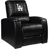 Home Theater Recliner with MLB Los Angeles Dodgers Secondary Panel