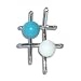 Ladies Sterling Silver 925 & Blue & White Stone Necklace Pendant - Jewellery
