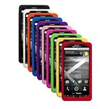 Ten Silicone Cases / Skins / Covers for Motorola Droid X / MB810 / Droid X2 / MB870 - Black, White, Orange, Blue, Purple, Pink, Hot Pink, Green, Yellow, Red